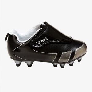 Carter's toddler soccer cleats - black/silver